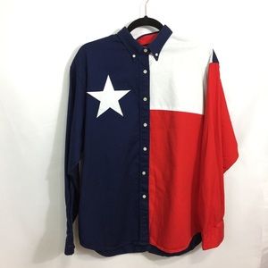 Vintage Texas Flag men’s button down size XL